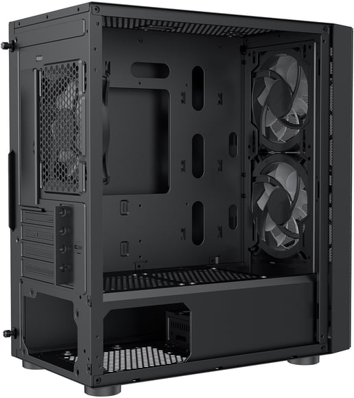 CiT Meta Mid Tower Gaming Case - Black 