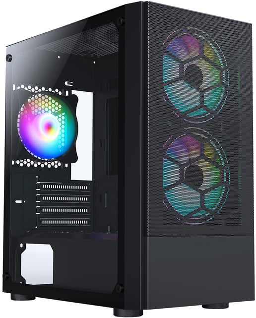 CiT Meta Mid Tower Gaming Case - Black 