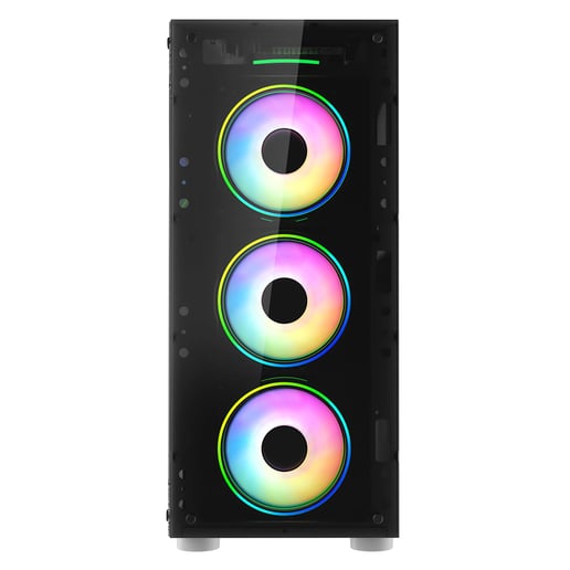 CiT Mirage F6 Mid Tower Gaming Case - White 