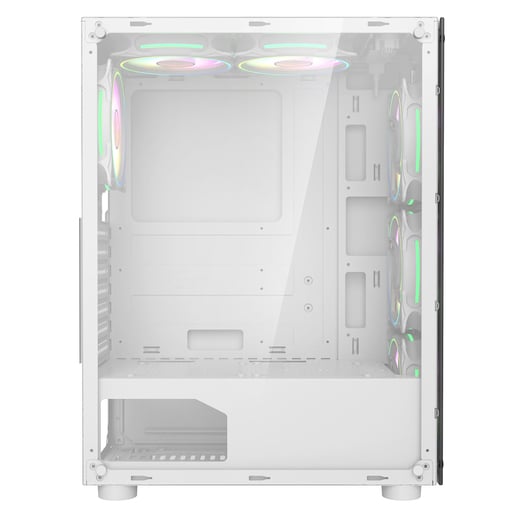 CiT Mirage F6 Mid Tower Gaming Case - White 