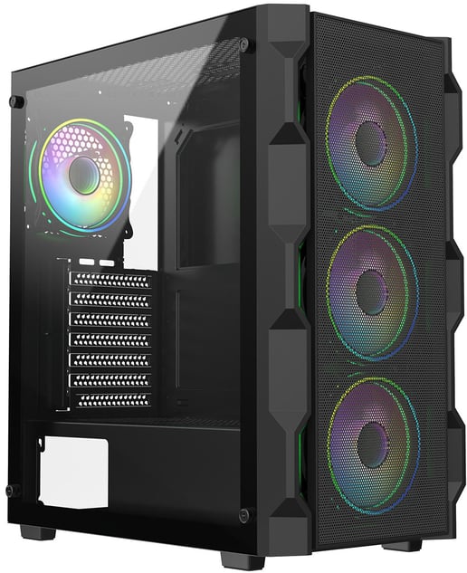 CiT Neo Mid Tower Gaming Case - Black 