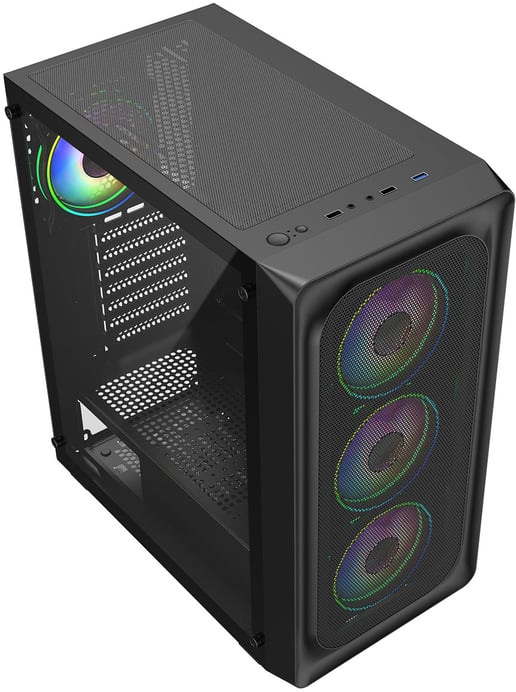 CiT Orion Mid Tower Gaming Case - Black 