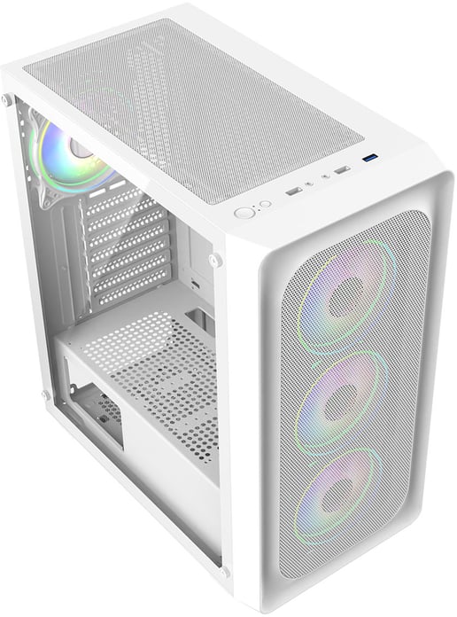 CiT Orion Mid Tower Gaming Case - White 
