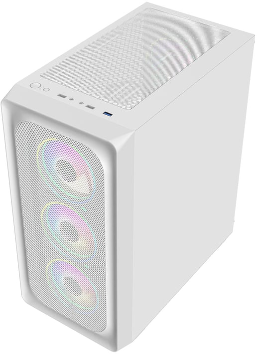CiT Orion Mid Tower Gaming Case - White 