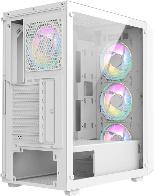CiT Orion Mid Tower Gaming Case - White 