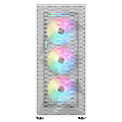CiT Phantom XL Mid Tower Gaming Case - White 