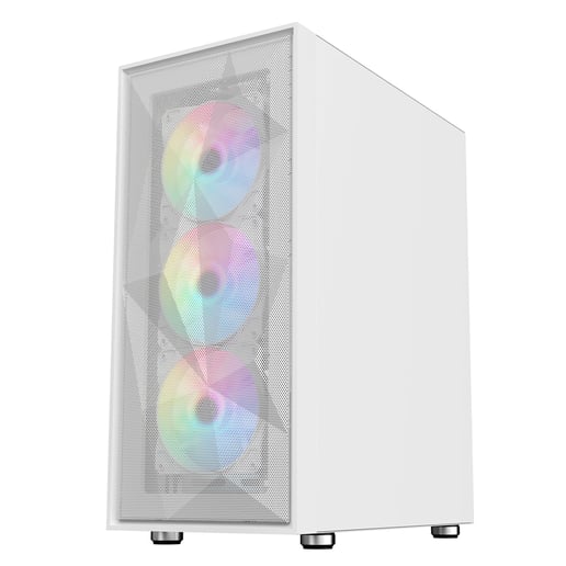 CiT Phantom XL Mid Tower Gaming Case - White 