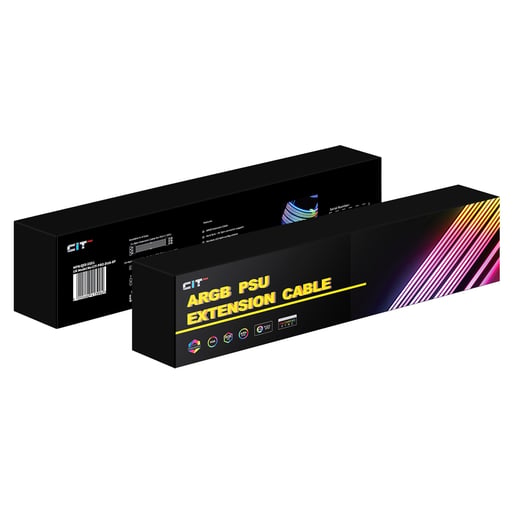 CiT Pro 2 x 8-Pin GPU ARGB Motherboard Extension Cable