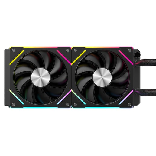 CiT Pro Glacier 240mm All-in-One Liquid CPU Cooler in Black with Temperature Display