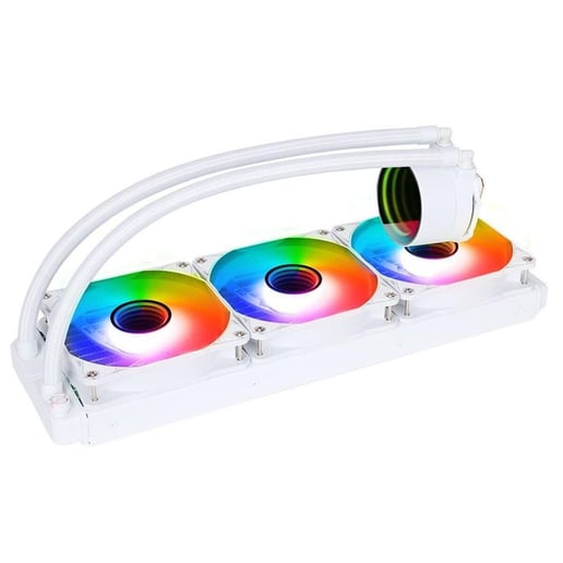 CiT Pro Glacier 360mm All in One Liquid CPU Cooler in White