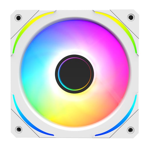 CiT Pro Lightning Infinity 120mm ARGB Case Fan in White