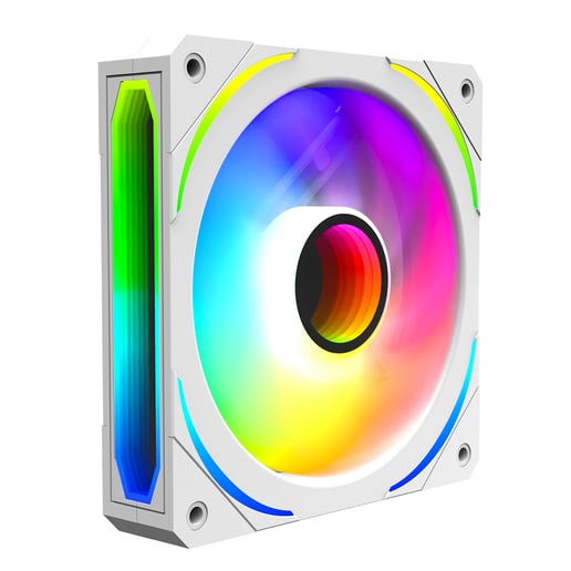 CiT Pro Lightning Infinity 120mm ARGB Case Fan in White