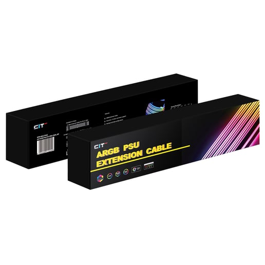 CiT Pro 3 x 8-Pin GPU ARGB Motherboard Extension Cable