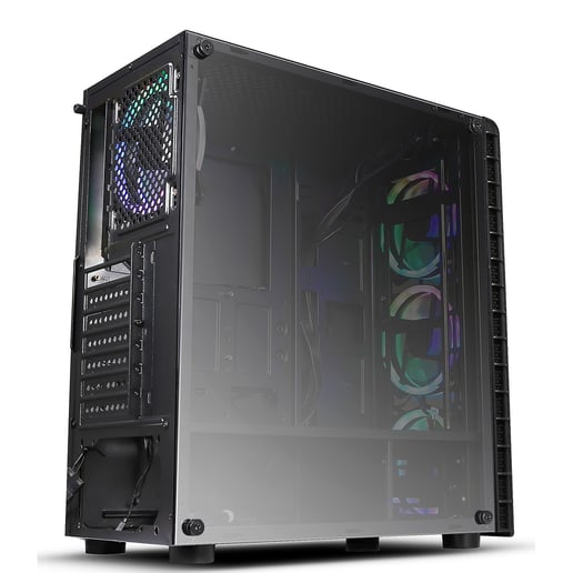 CiT Raider Mid Tower Gaming Case - Black 