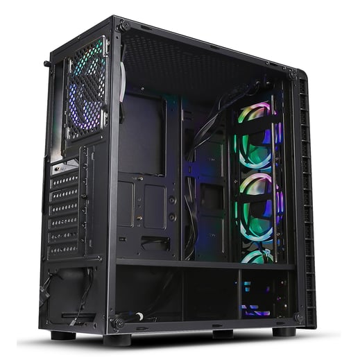 CiT Raider Mid Tower Gaming Case - Black 