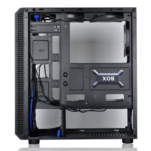 CiT Raider Mid Tower Gaming Case - Black 