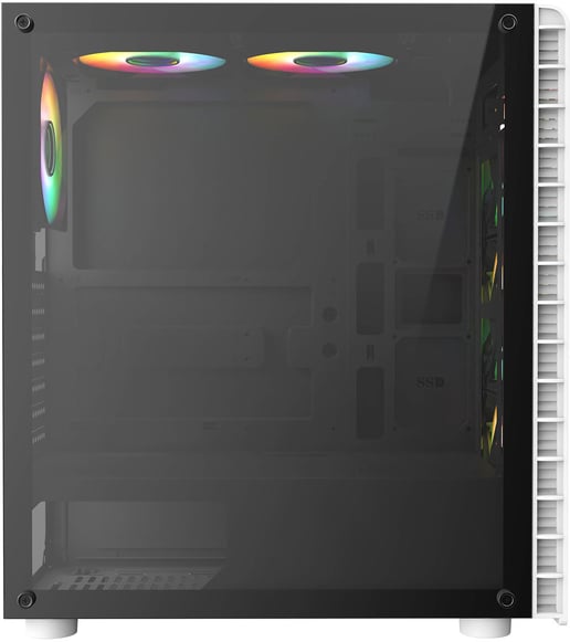 CiT Raider Mid Tower Gaming Case - White 