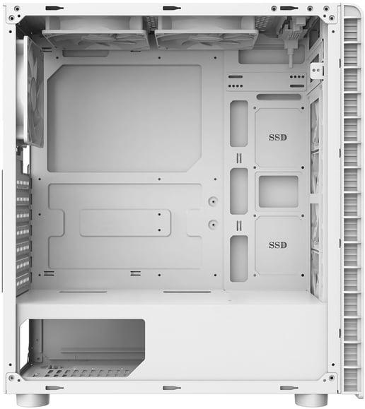 CiT Raider Mid Tower Gaming Case - White 