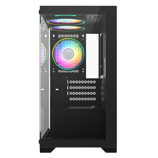 CiT Range Mid Tower Gaming Case - Black 
