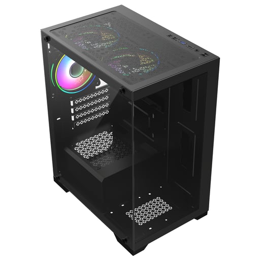CiT Range Mid Tower Gaming Case - Black 