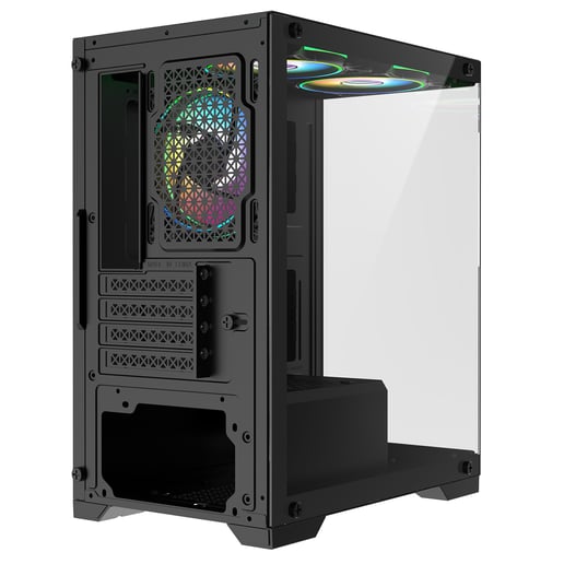 CiT Range Mid Tower Gaming Case - Black 