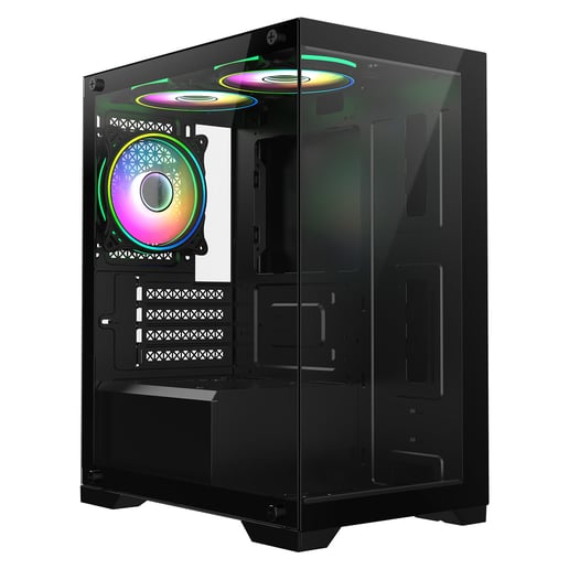 CiT Range Mid Tower Gaming Case - Black 