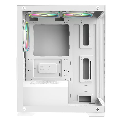 CiT Range Mid Tower Gaming Case - White 