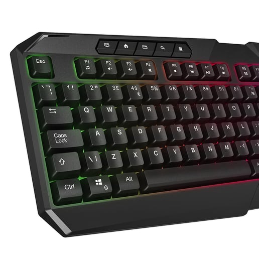 CiT Raptor 4-in-1 Keyboard, Mouse, Headset and Mouse Pad Combo Kit