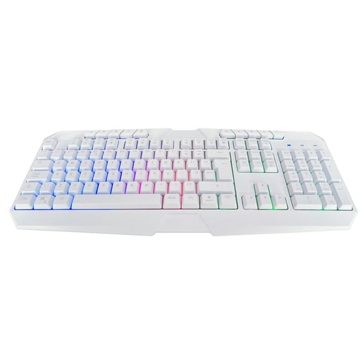 CiT Raptor White 4-in-1 Keyboard, Mouse, Headset and Mouse Pad Combo Kit