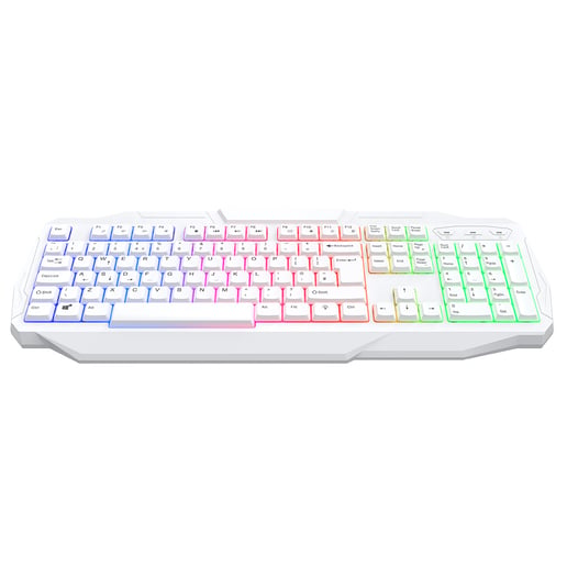 CiT Scorpion 4-in-1 White Keyboard, Mouse, Headset and Mouse Pad Combo Kit
