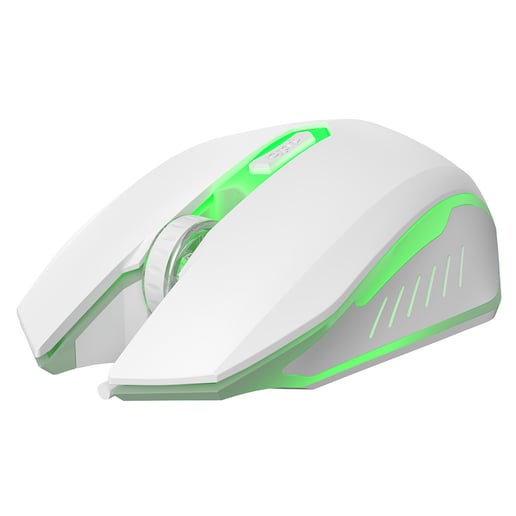 CiT Scorpion 4-in-1 White Keyboard, Mouse, Headset and Mouse Pad Combo Kit
