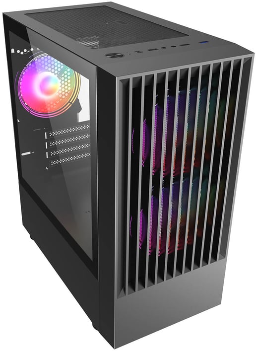 CiT Slammer Mid Tower Gaming Case - Black 