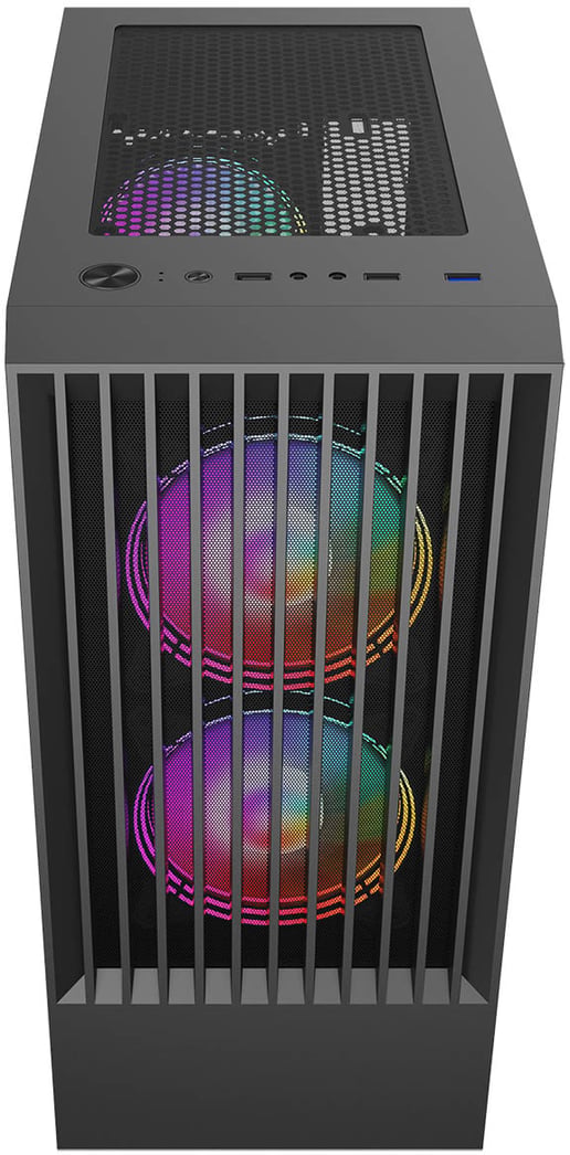 CiT Slammer Mid Tower Gaming Case - Black 