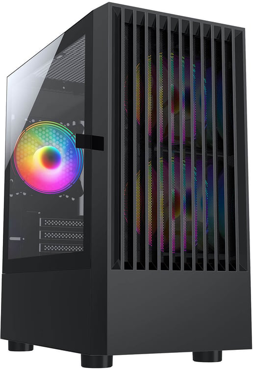 CiT Slammer Mid Tower Gaming Case - Black 