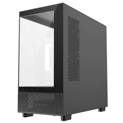 CiT Solar Mid Tower Gaming Case - Black 