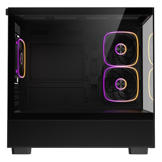 CiT Solar Mid Tower Gaming Case - Black 