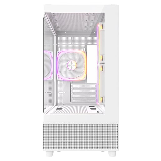 CiT Solar Mid Tower Gaming Case - White 