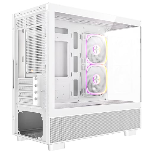 CiT Solar Mid Tower Gaming Case - White 