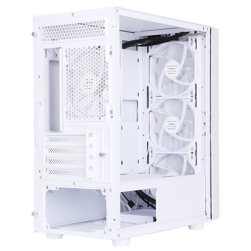 CiT Terra Mid Tower Gaming PC Case - White 