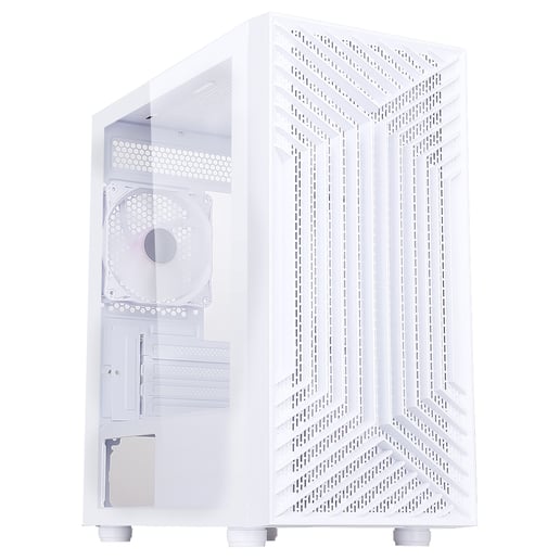 CiT Terra Mid Tower Gaming PC Case - White 