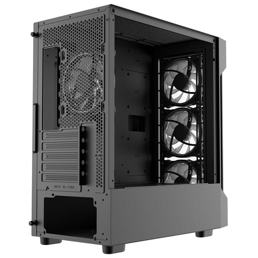 CiT Tornado Mid Tower Gaming Case - Black 