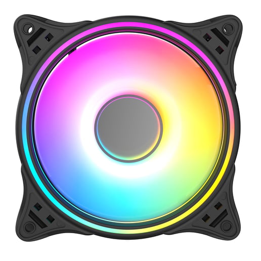 CiT Tornado Infinity 120mm ARGB PWM Case Fan in Black