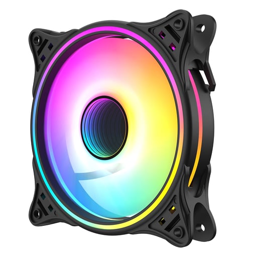 CiT Tornado Infinity 120mm ARGB PWM Case Fan in Black