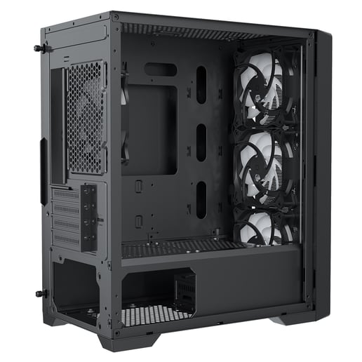 CiT Vento Mid Tower Gaming Case - Black 