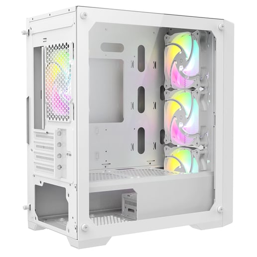 CiT Vento Mid Tower Gaming Case - White 