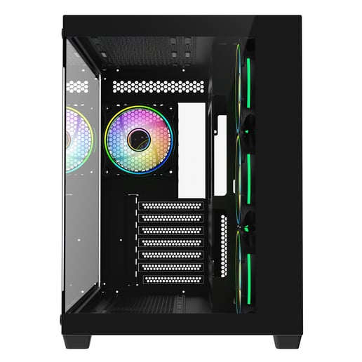 CiT Vision Mid Tower Gaming Case - Black 