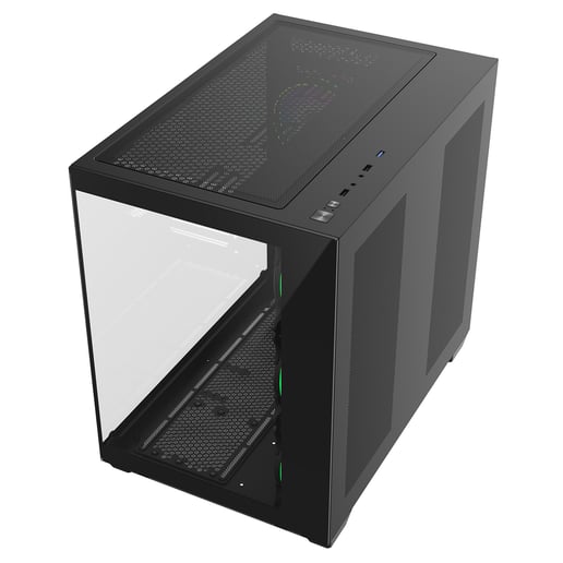 CiT Vision Mid Tower Gaming Case - Black 