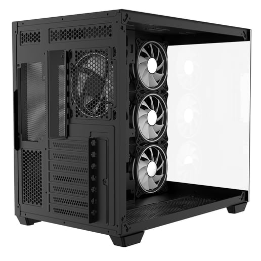 CiT Vision Mid Tower Gaming Case - Black 
