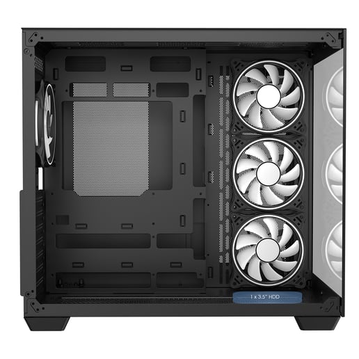 CiT Vision Mid Tower Gaming Case - Black 
