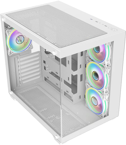 CiT Vision Mid Tower Gaming Case - White 